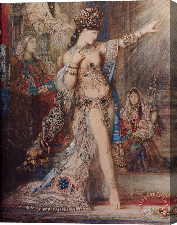 Gustave Moreau The Apparition [detail] Stretched Canvas Painting / Canvas Art